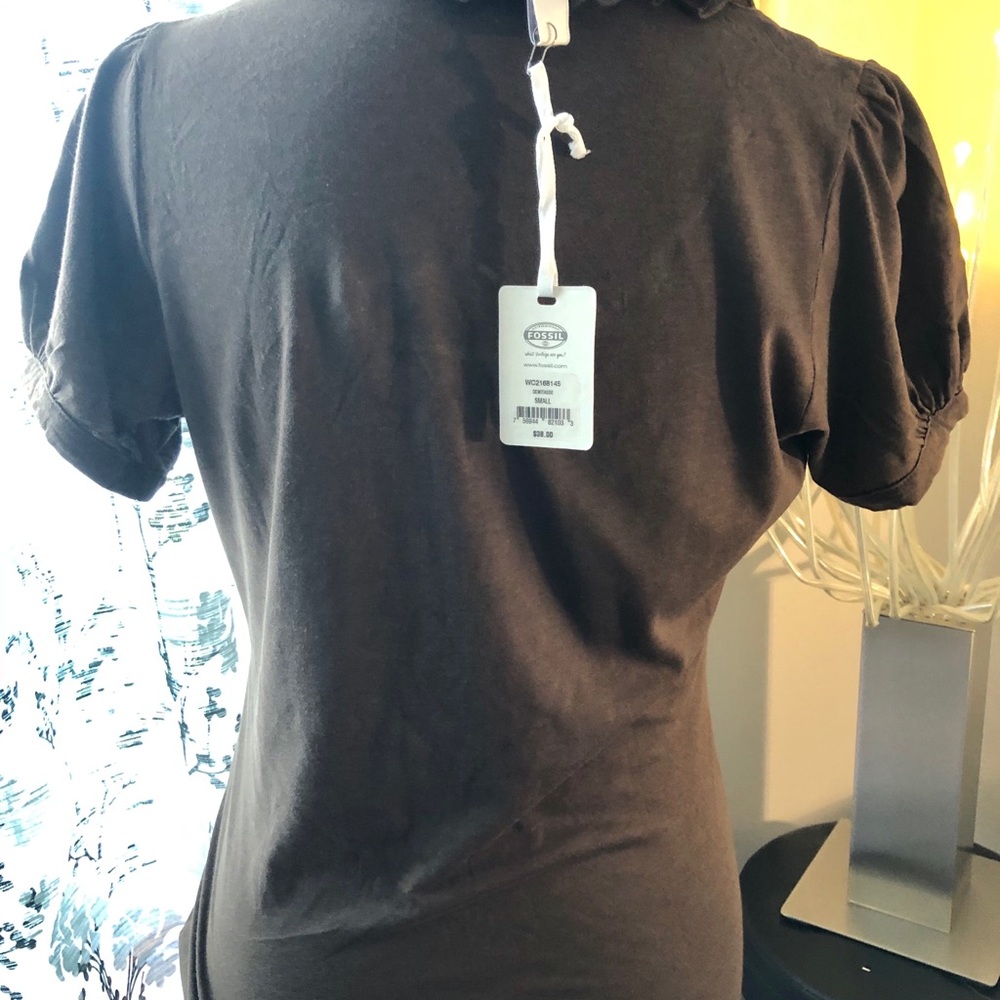 Fossil Puffed Sleeves Blouse- small